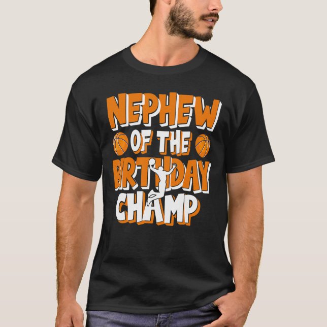 Camiseta Sobrinho Do Partido Birthday Champ Basball (Frente)
