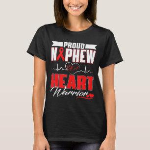 Camiseta Sobrinho Orgulhoso de um Guerreiro do Coração Cons