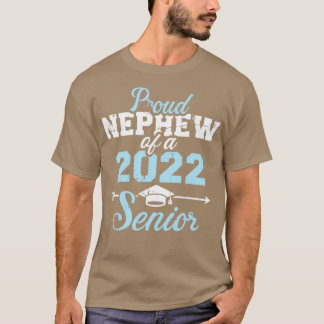 Camiseta sobrinho orgulhoso de uma classe de graduação de m