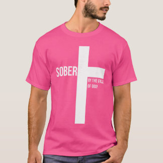 Camiseta Sóbrio por Jesus Pela Graça de Deus Cruz Sobriedad