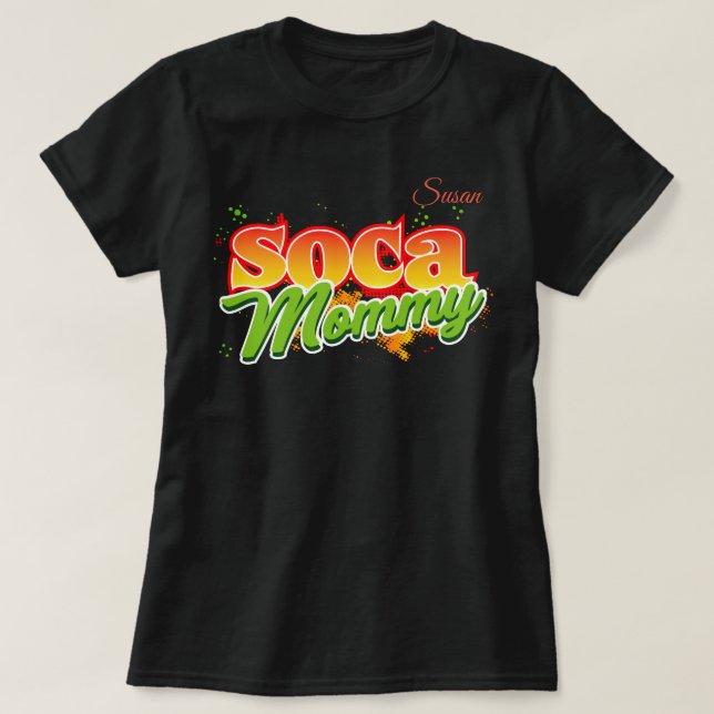 Camiseta Soca Mamãe (Personalizada) (Frente do Design)