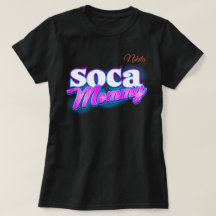 Soca Mommy Rosa e Branco Texto
