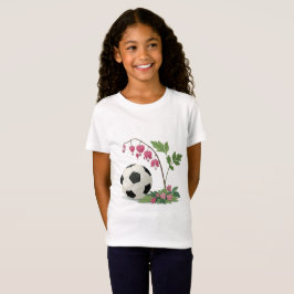 Camiseta Soccer Ball and Bleeding Heart