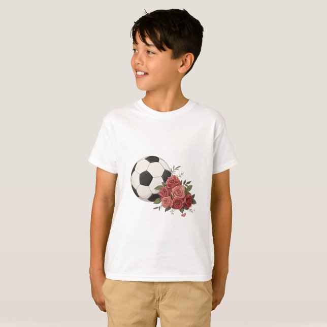 Camiseta Soccer ball and Pink (Frente Completa)