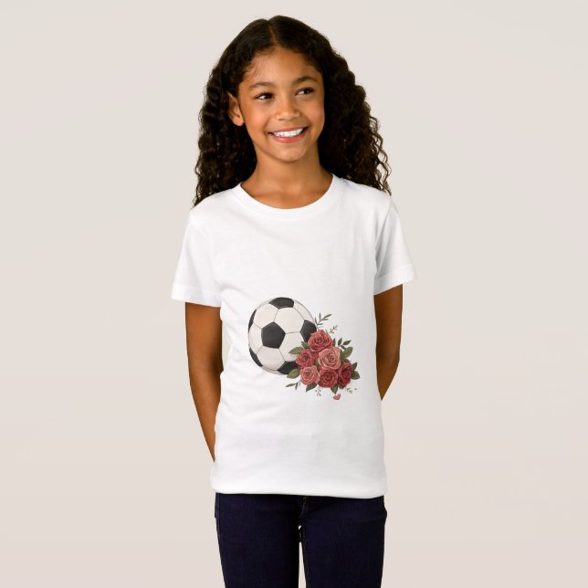 Camiseta Soccer ball and Pink (Frente Completa)