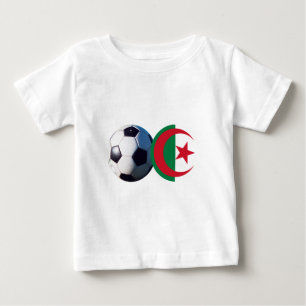 Camiseta Soccer Ball Argélia Flag2 MUSEUM Zazzle