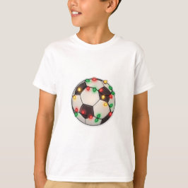 Camiseta Soccer Ball with Christmas Lights