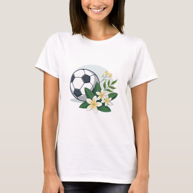 Camiseta Soccer ball with Jasmine (Frente)