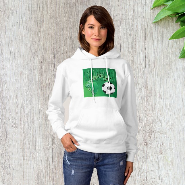 Camiseta Soccer Balls Womens Hoodie (Criador carregado)