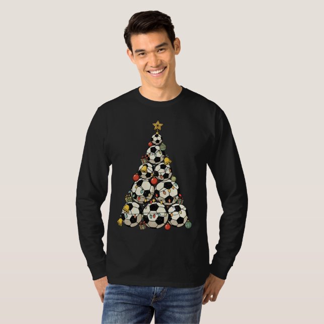 Camiseta Soccer Christmas Tree (Frente Completa)