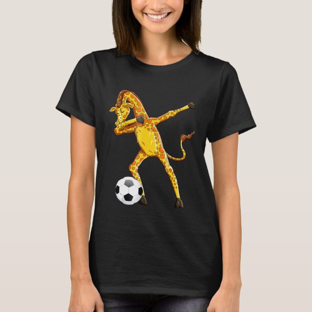 Camiseta Soccer Giraffe Dabbing Giraffe (Frente)
