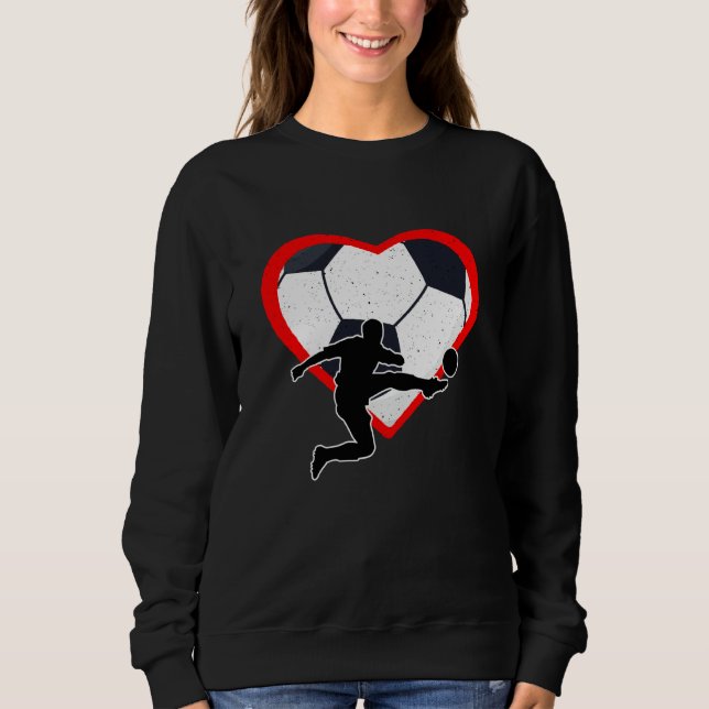 Camiseta Soccer Heart Sport Love Anti Valentines Day (Frente)