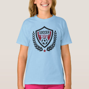 Camiseta Soccer Logotipo com nomes personalizados shirts e 