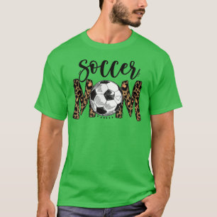 Camiseta Soccer Mãe Bonita Dia do Jogo de Futebol da Mãe An