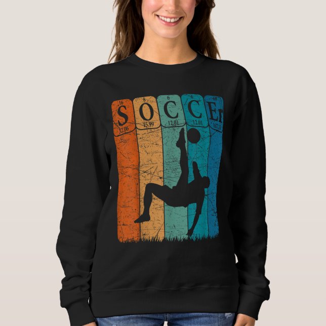 Camiseta Soccer Periodic Table Elements Soccer Player Nerd  (Frente)