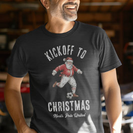 Camiseta Soccer Santa “Kickoff to Christmas” Holiday