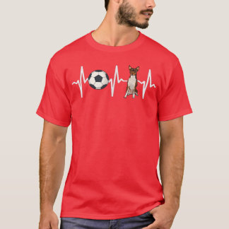Camiseta Soccer Toy De Terrier Hearbeat Dog Lover