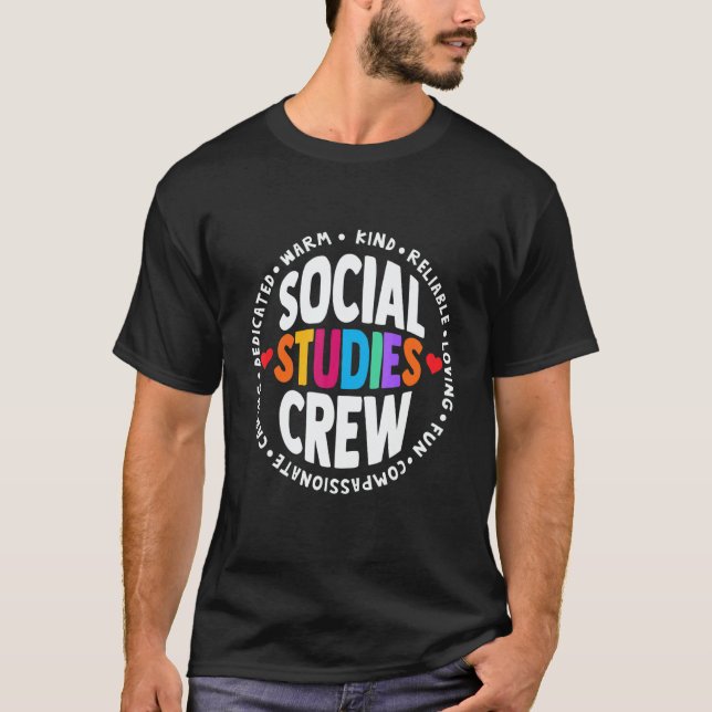 Camiseta Social Studies Squad First Day Of School & Appreci (Frente)