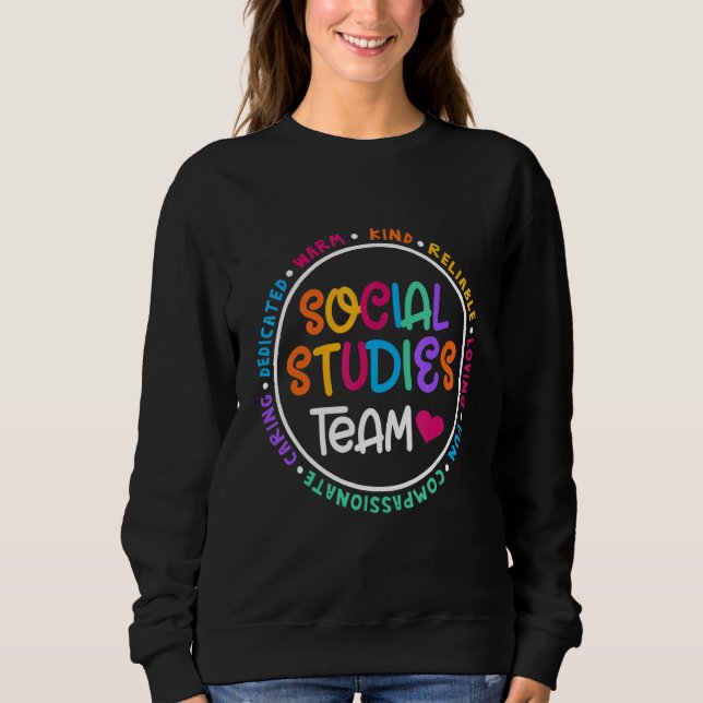 Camiseta Social Studies TEAM First Day Of School & Apprecia (Frente)