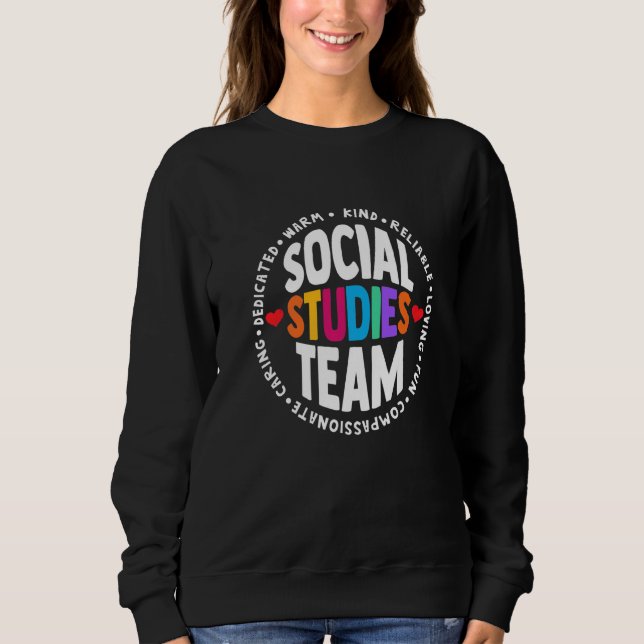 Camiseta Social Studies TEAM First Day Of School & Apprecia (Frente)