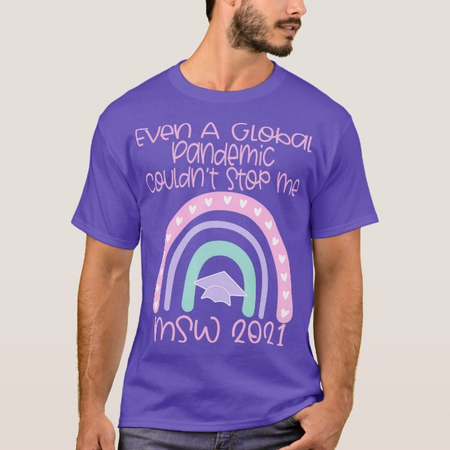 Camiseta Social Work MSW Graduation 2021 Masters Worker (Frente)