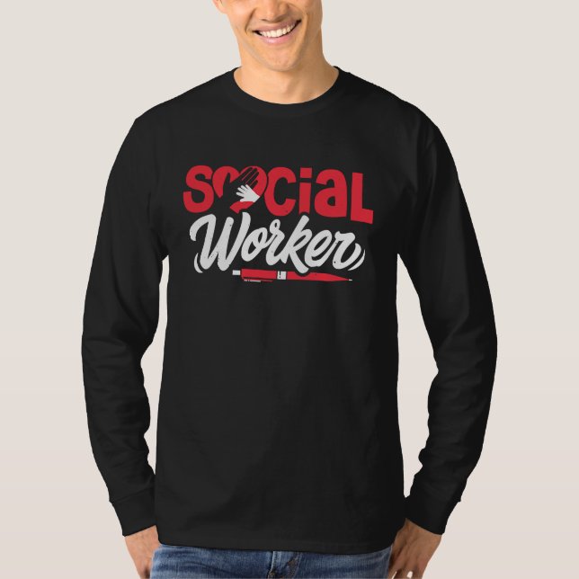 Camiseta Social Worker LMSW LCSW Social Work Appreciation M (Frente)