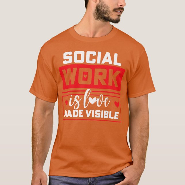 Camiseta Social Worker Love boy (Frente)