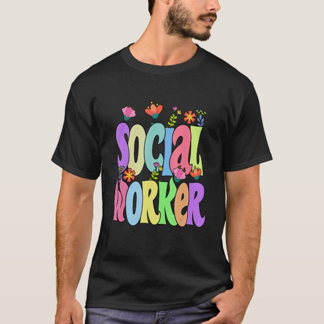 Camiseta Social Worker Work MSW 2022 Graduation Masters Deg (Frente)