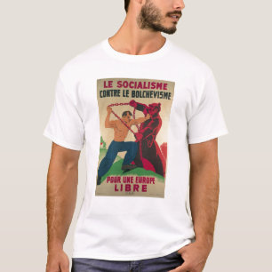 Camiseta Socialismo contra o Bolshevism para um livre
