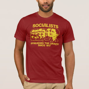 Camiseta Socialistas: Espalhando a riqueza