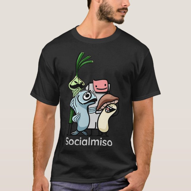 Camiseta Socialmiso â€“ Personagens Excêntricos de Sopa de  (Frente)