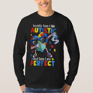 Camiseta Sociedade Autism Dabbing Diz Que Sou Autista Deus