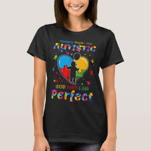 Camiseta Sociedade Autista Diz Que Sou Autista Deus Diz Que