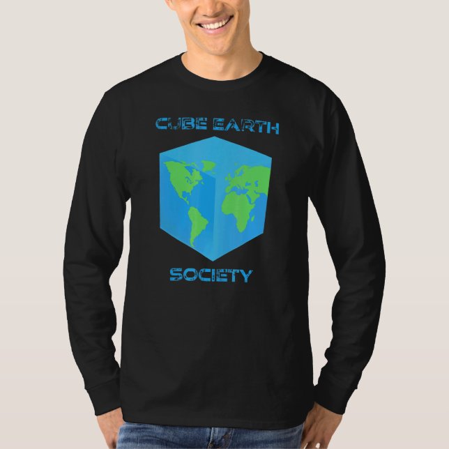 Camiseta Sociedade da Terra Cubo (Frente)