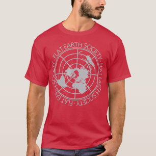Camiseta Sociedade da Terra Plana Ciência da Conspiração da
