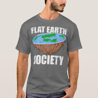 Camiseta Sociedade da Terra Plana Ciência da Conspiração da