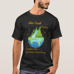 Camiseta Sociedade da Terra Plana Sarcasm Pun