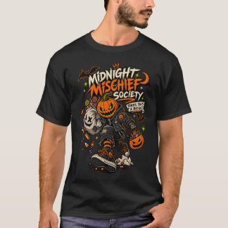 Camiseta Sociedade da Travessura da Meia-Noite Abóbora Punk