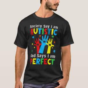 Camiseta Sociedade das Mãos do Autismo Diz que Sou Autista
