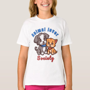 Camiseta Sociedade de amantes de animais para amantes de an