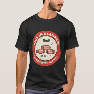 Camiseta Sociedade de Apreciação de Porcos em Cobertores
