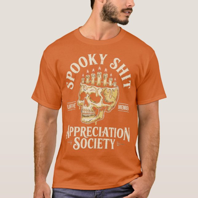 Camiseta Sociedade de Apreciação Spooky (Frente)