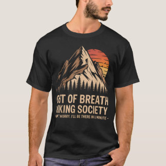 Camiseta Sociedade de Caminhada Sem Fôlego e Acampamento Ou
