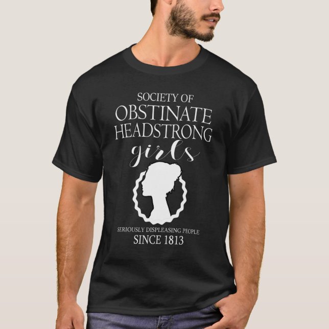 Camiseta Sociedade De Garotas Obstinadas, Jane Austen (Frente)