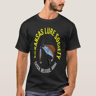 Camiseta Sociedade de Iscas do Arkansas Engraçado Vintage L