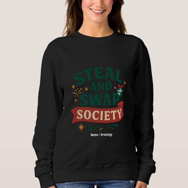 Camiseta Sociedade de Roubar e Trocar — Festa de Troca de P (Frente)