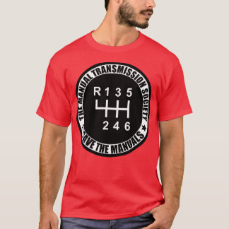 Camiseta Sociedade de transmissão manual Salvar os manuais