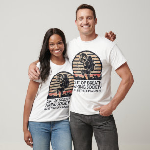 Camiseta Sociedade de Trilha Sem Fôlego Engraçado
