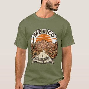 Camiseta Sociedade de Viagem ao Deserto na Estrada Vintage