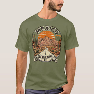 Camiseta Sociedade de Viagem pelo Deserto na Estrada Vintag